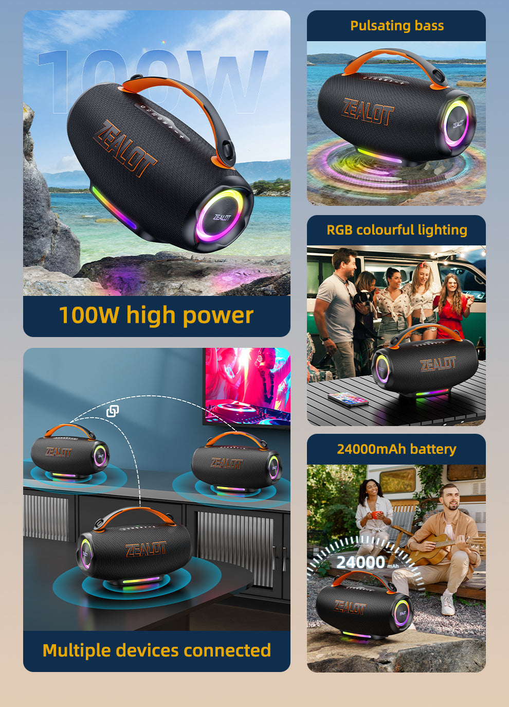 S167 Portable Bluetooth Speaker