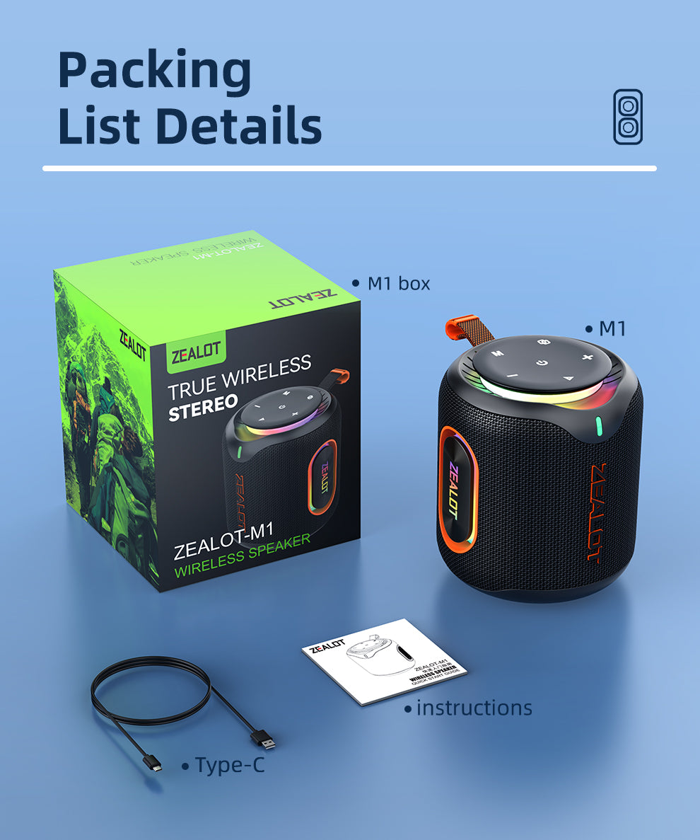 M1 Portable Bluetooth Speaker 30W