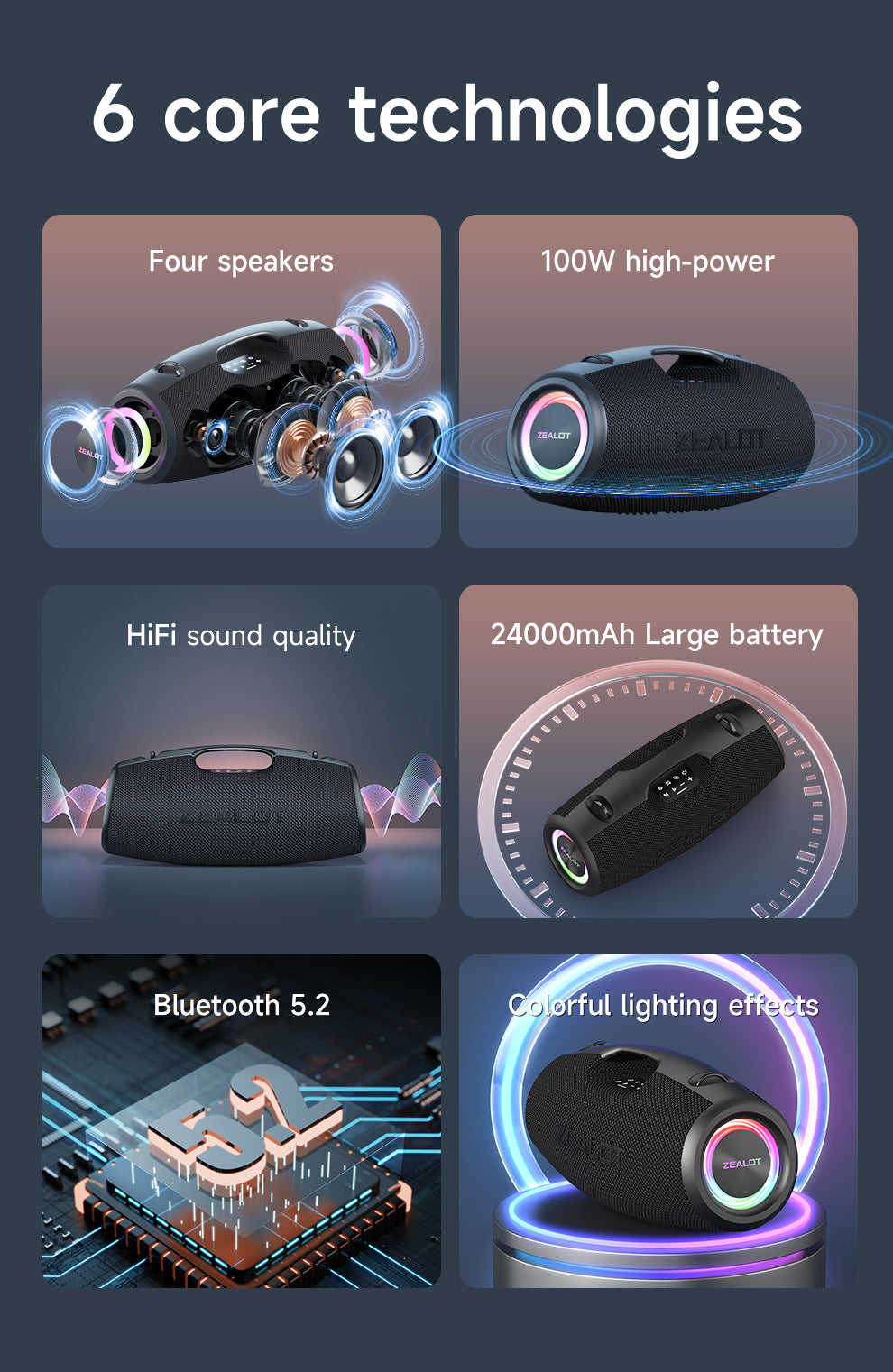 S78 Bluetooth Speaker 120W