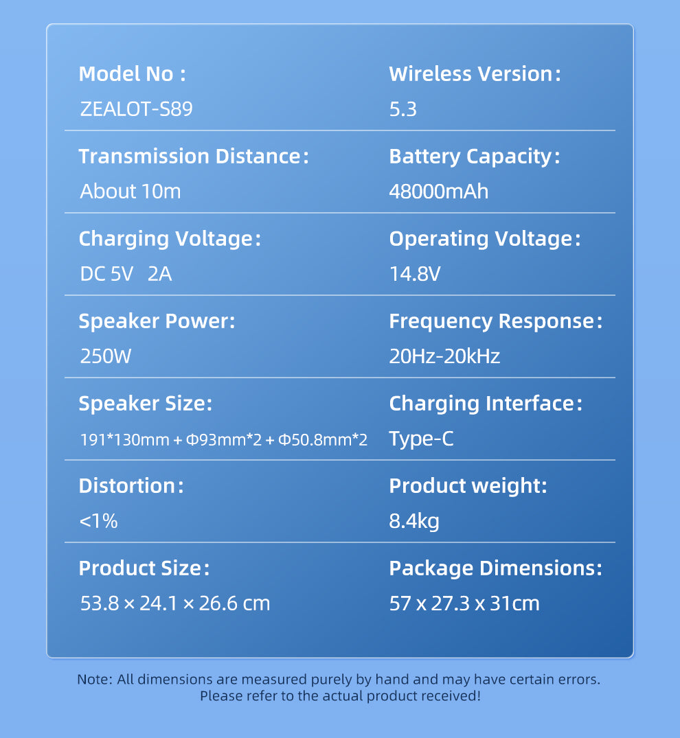 S89 Bluetooth Speaker