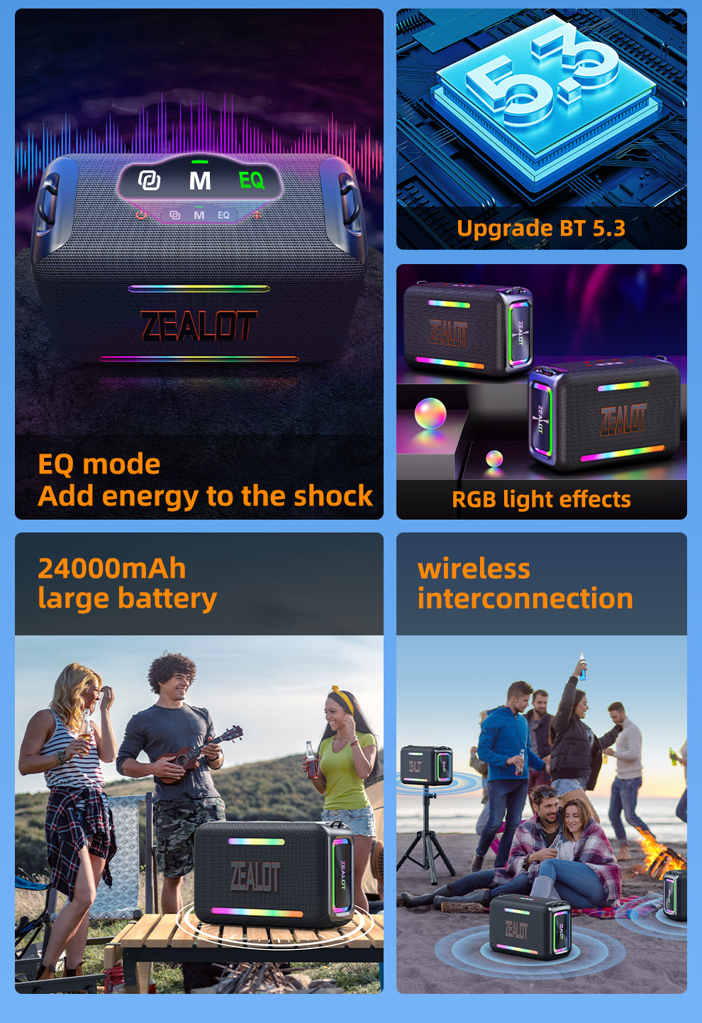 S95 Bluetooth Speaker 120W