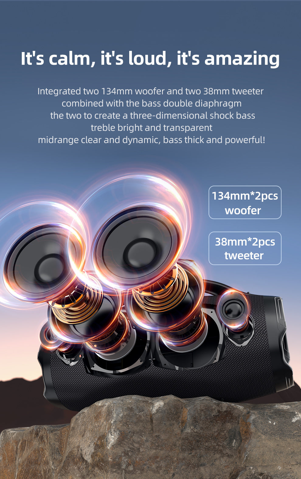 S98 Bluetooth Speaker 160W
