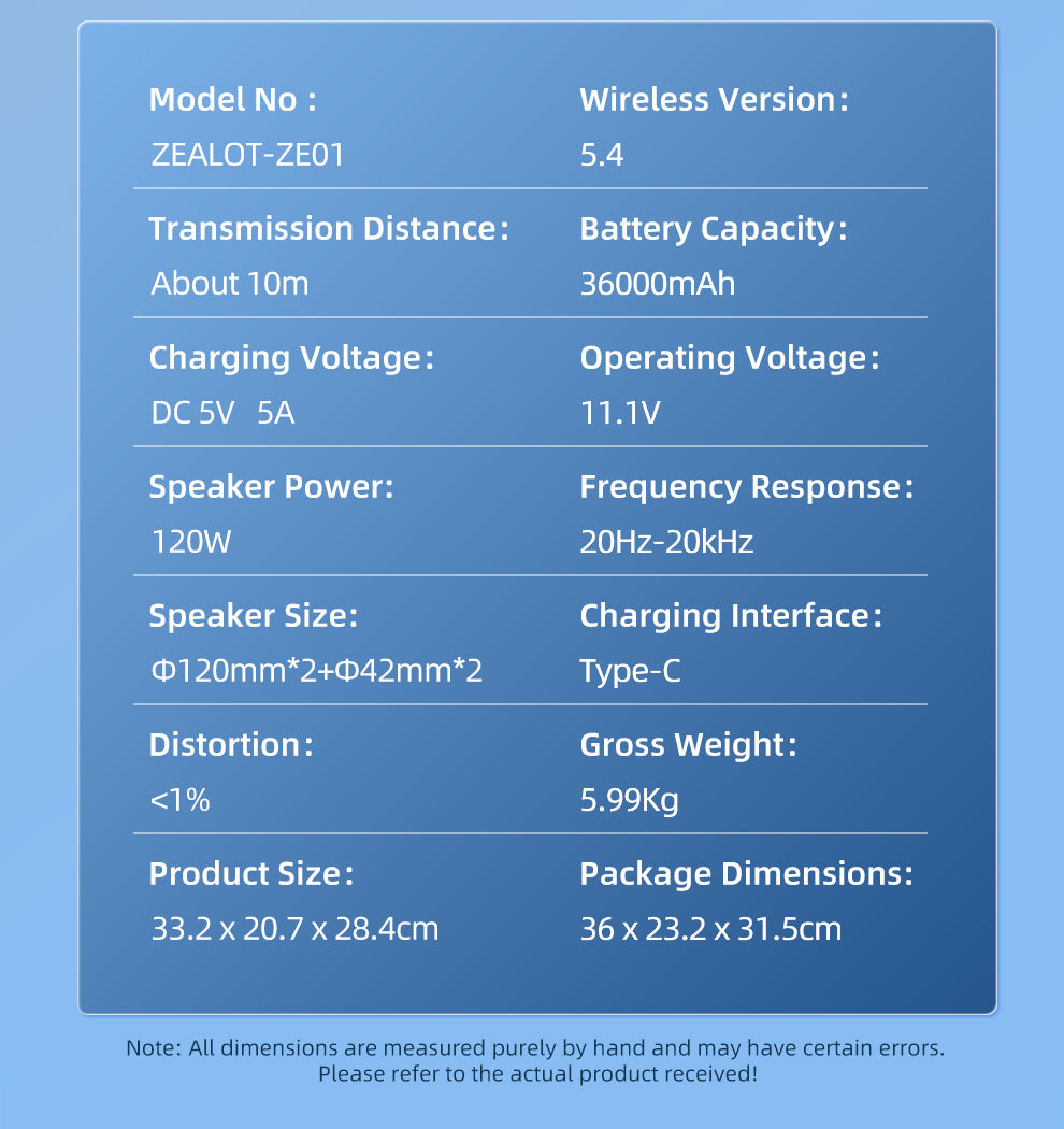 ZE01 Bluetooth Speaker